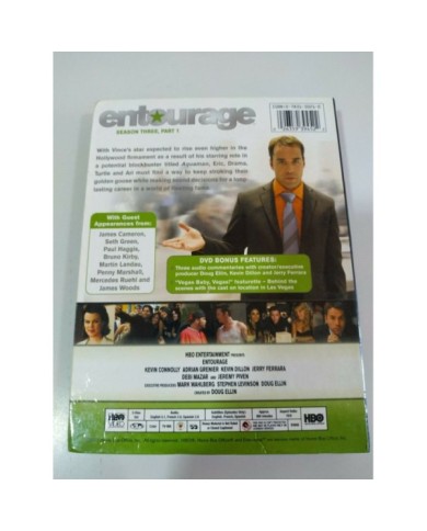 Entourage Tercera Temporada Parte 1 HBO - 3 x DVD Espa?ol Ingles Region 1 - 3T