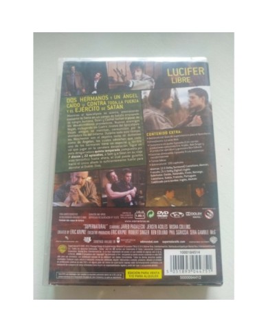 Sobrenatural Quinta Temporada 5 Completa - DVD Espa?ol Ingles Region 2 - 3T
