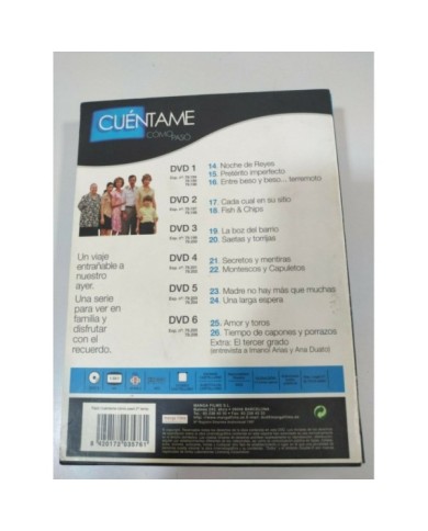 CUENTAME COMO PASO Temporada 2 Completa 6 DVD Edicion Desplegable caja carton Am
