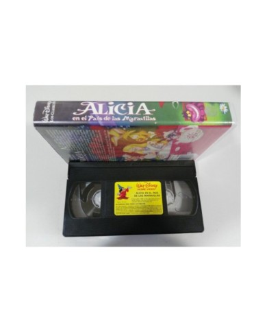 ALICIA EN EL PAIS DE LAS MARAVILLAS WALT DISNEY - VHS CINTA TAPE CASTELLANO 3T