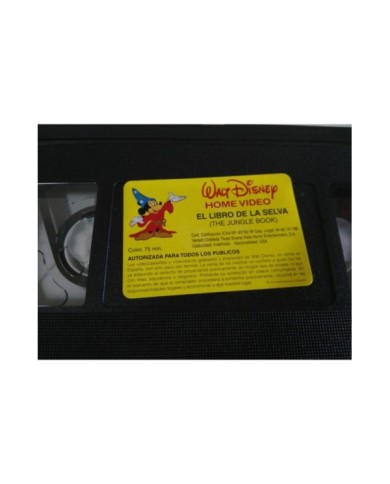 EL LIBRO DE LA SELVA LOS CLASICOS DE WALT DISNEY - VHS CINTA TAPE CASTELLANO 3T