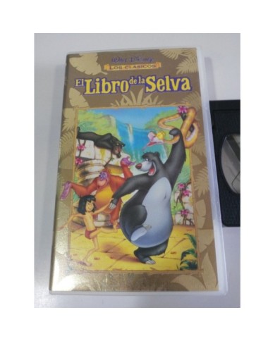 EL LIBRO DE LA SELVA LOS CLASICOS DE WALT DISNEY - VHS CINTA TAPE CASTELLANO 3T