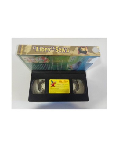 EL LIBRO DE LA SELVA LOS CLASICOS DE WALT DISNEY - VHS CINTA TAPE CASTELLANO 3T
