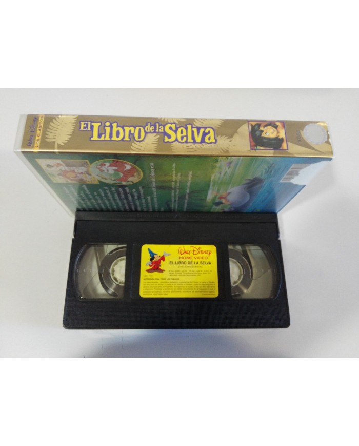 EL LIBRO DE LA SELVA LOS CLASICOS DE WALT DISNEY - VHS CINTA TAPE CASTELLANO 3T