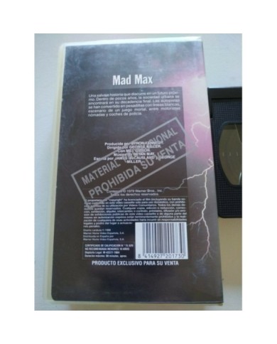 Mad Max Mel Gibson Bryan May Promo - VHS Cinta Tape Espa?ol - 3T
