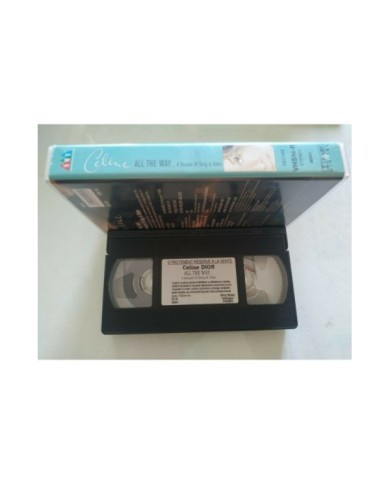 Celine Dion All The Way A Decade Of Song & Video - VHS Cinta Tape V.O. - 4T