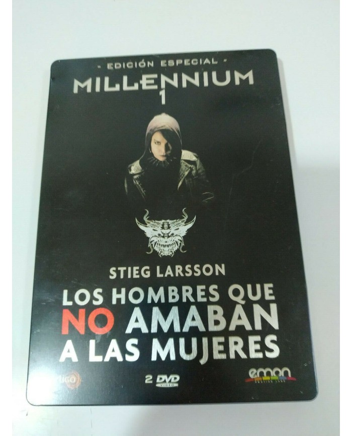 MILLENNIUM 1 LOS HOMBRES QUE NO AMABAN MUJERES 2X DVD STEELBOOK STIEG LARSSON AM