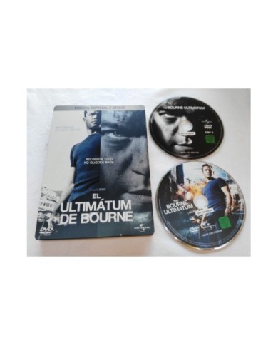 JASON BOURNE EL ULTIMATUM DE BOURNE 2 DVD MATT DAMON STEELBOOK CAJA METALICA AM JASON BOURNE EL ULTIMATUM DE BOURNE 2 DVD MATT DAMON STEELBOOK CAJA METALICA AM
