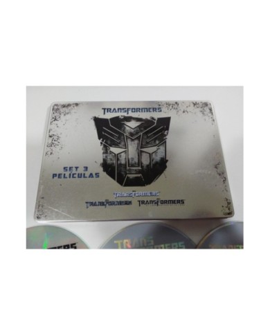 TRANSFORMERS 1 2 3 Trilogy Steelbook 3 X DVD Collection CASTELLANO ENGLISH - AM TRANSFORMERS 1 2 3 Trilogy Steelbook 3 X DVD Collection CASTELLANO ENGLISH - AM