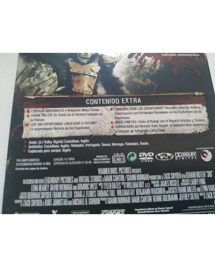 300 Edicion Coleccionista Steelbook - 2 x DVD + Extras Espa?ol English 3T