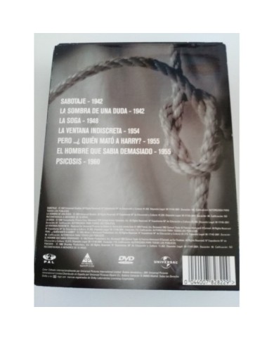 THE ALFRED HITCHCOCK COLLECTION - 7 X DVD DELUXE BOX Region 2 Espa?ol Ingles 3T