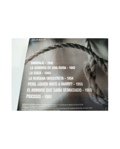 THE ALFRED HITCHCOCK COLLECTION - 7 X DVD DELUXE BOX Region 2 Espa?ol Ingles 3T