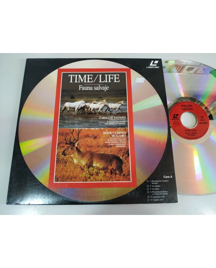 Time Life Caballos Salvajes Renos Caribus Alaska Carnero Rocosas LASERDISC LD 2T