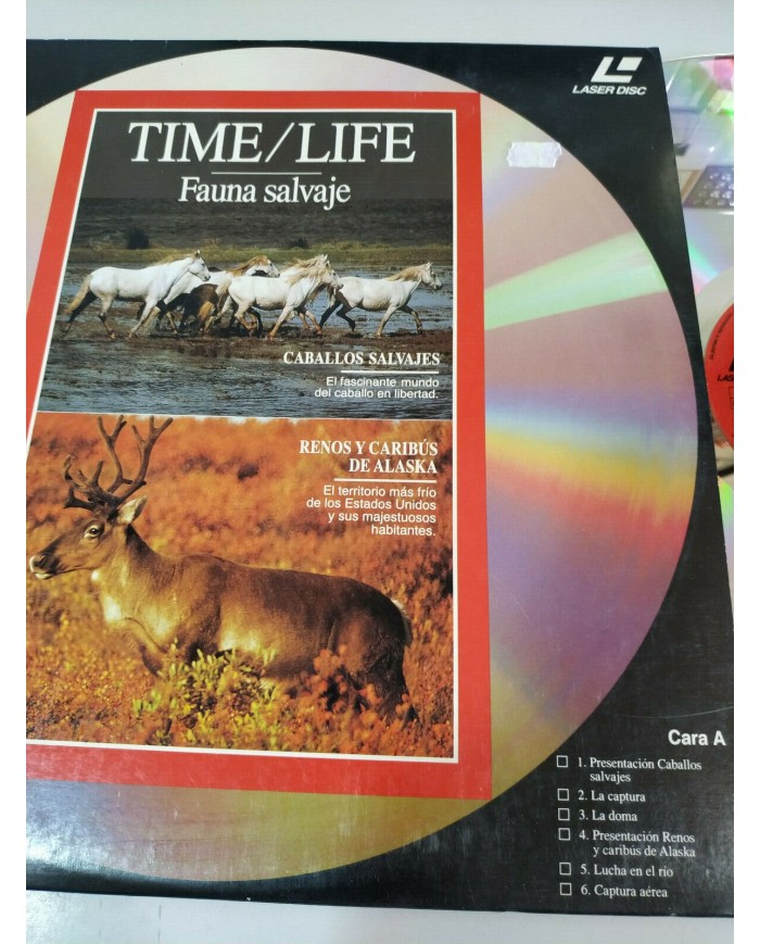 Time Life Caballos Salvajes Renos Caribus Alaska Carnero Rocosas LASERDISC LD 2T
