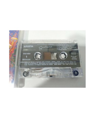 Santana Supernatural 1999 BMG Spain Edition - Cinta Tape Cassette - 3T