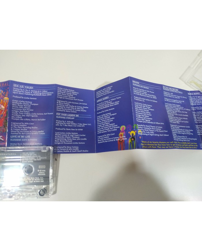 Santana Supernatural 1999 BMG Spain Edition - Cinta Tape Cassette - 3T