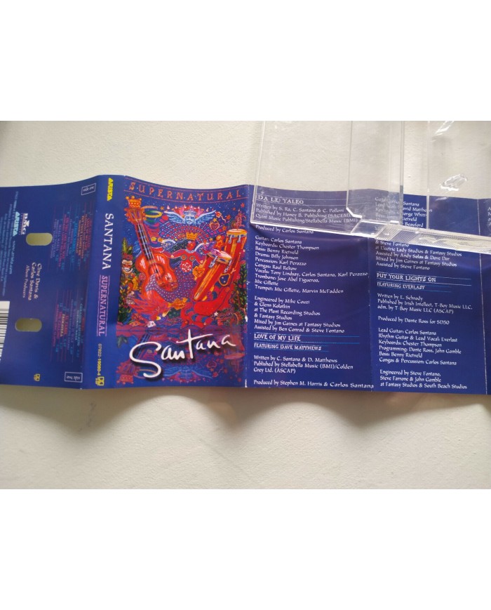 Santana Supernatural 1999 BMG Spain Edition - Cinta Tape Cassette - 3T