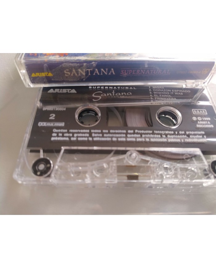 Santana Supernatural 1999 BMG Spain Edition - Cinta Tape Cassette - 3T