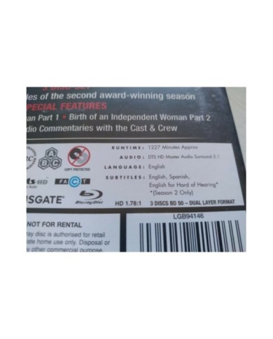 Mad Men Season Two 2 Complete - 3 x Blu-Ray Ingles Subtitulos Espa?ol - 3T