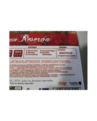 GRAN RESERVA TEMPORADA 1 COMPLETA - 5 DVD CASTELLANO + EXTRAS - 3T