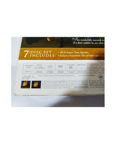Boston Legal Season Three 3 Completa - 7 x DVD Ingles Region 1 - 3T