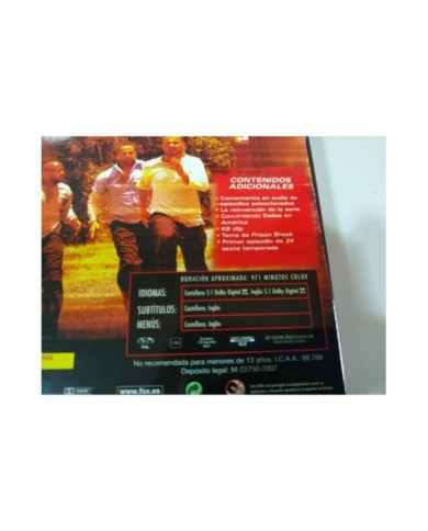 Prison Break Segunda Temporada 2 Completa - 6 x DVD + Extras Espa?ol Ingles - 3T