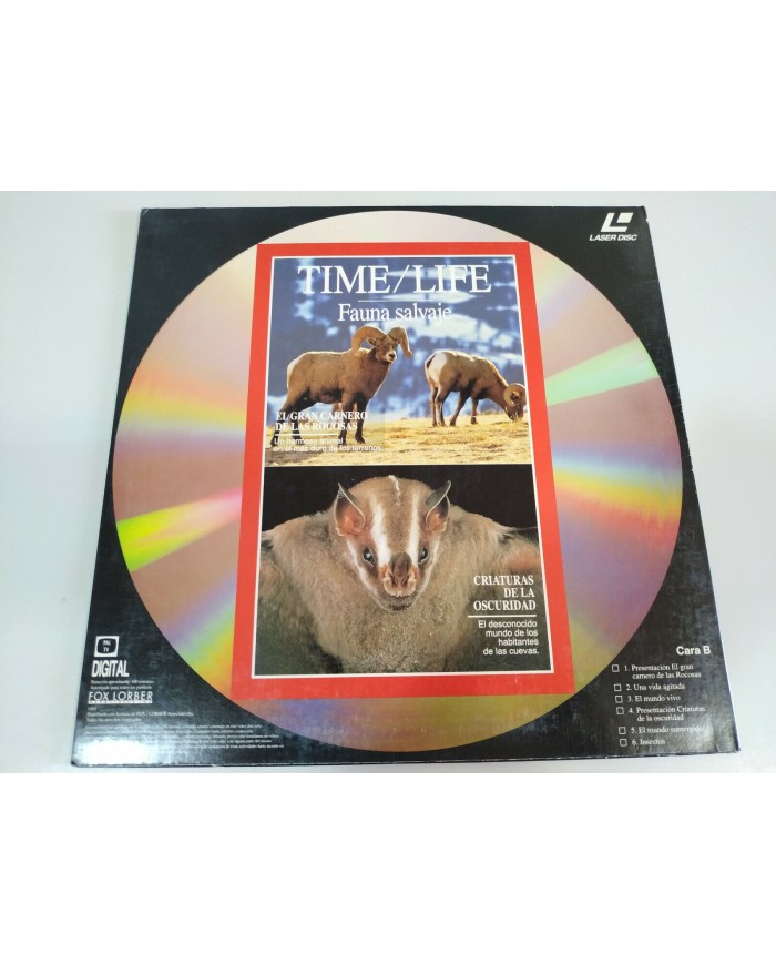 Time Life Caballos Salvajes Renos Caribus Alaska Carnero Rocosas LASERDISC LD 2T