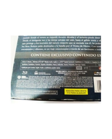 Juego de Tronos Temporadas 1-2-3 - Blu-Ray Espa?ol Ingles - 3T