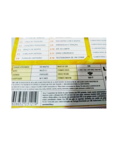 CSI Miami Second Season Episodes 2.1-2.12 - 6 x DVD Ingles Portugues - 2T