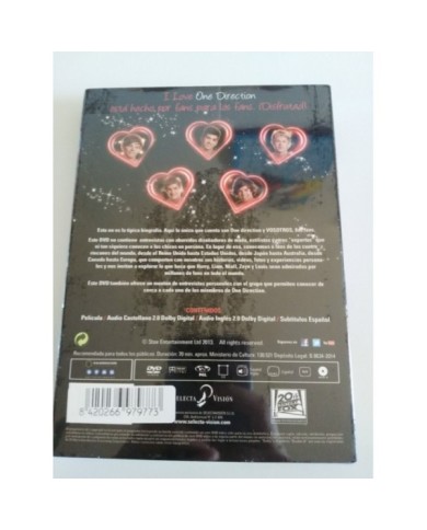 ONE DIRECTION HECHO CON AMOR DVD SPECIAL EDIT Portada HOLOGRAFICA COVER - Am