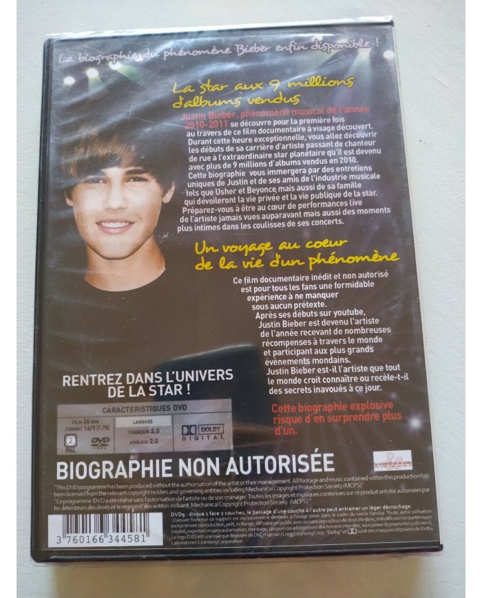Justin Bieber C?Est Mon Univers Collector - DVD Ingles Frances Am