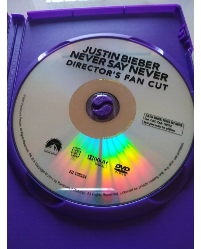 Justin Bieber Never Say Never Director?s Fan Cut - DVD Espa?ol Ingles Am