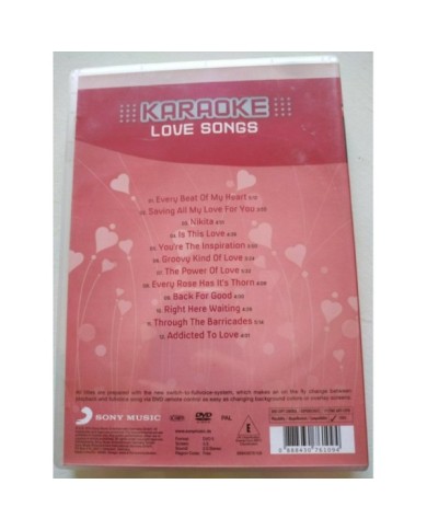 Karaoke Love Songs Nikita This Love Back For Good 2014 - DVD Am