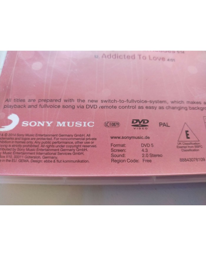 Karaoke Love Songs Nikita This Love Back For Good 2014 - DVD Am