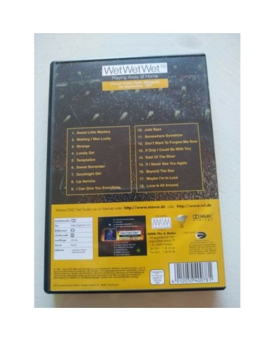 Wet Wet Wet Playing Away At Home Live Celtic Parc 1997 Glasgow - DVD Am