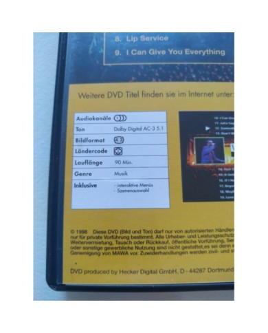 Wet Wet Wet Playing Away At Home Live Celtic Parc 1997 Glasgow - DVD Am