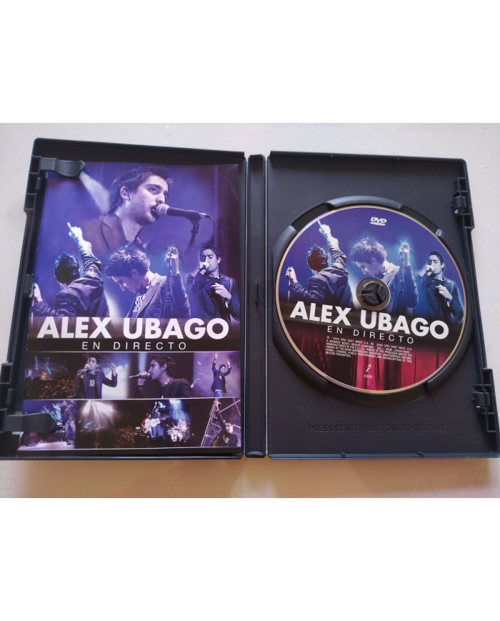 Alex Ubago En Directo Concierto + Documental Region All DRO 2004 - DVD Am