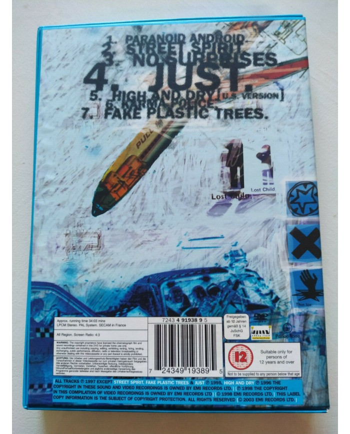 Radiohead 7 Television Commercials 1995 EMI Region 2 - DVD Am