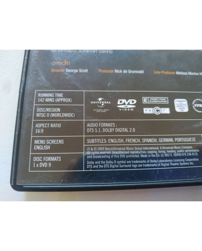 Madeleine Peyroux Somethin Grand Live 2009 in L.A. DECCA NTSC Region 0 - DVD 3T
