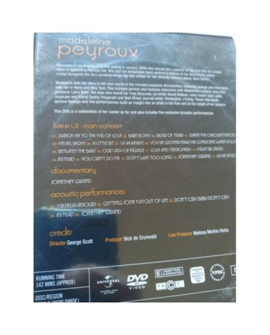 Madeleine Peyroux Somethin Grand Live 2009 in L.A. DECCA NTSC Region 0 - DVD 3T