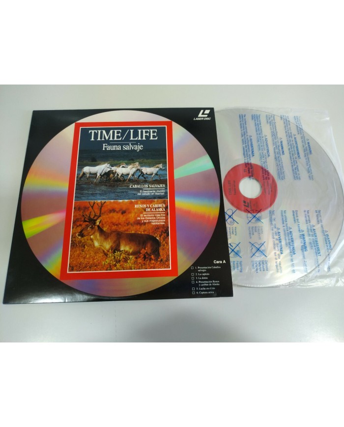 Time Life Caballos Salvajes Renos Caribus Alaska Carnero Rocosas LASERDISC LD 2T
