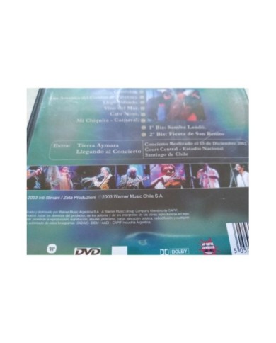 INTI Illimani Lugares Comunes Court Central Santiago Chile 2003 Warner - DVD 3T
