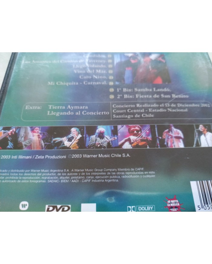 INTI Illimani Lugares Comunes Court Central Santiago Chile 2003 Warner - DVD 3T