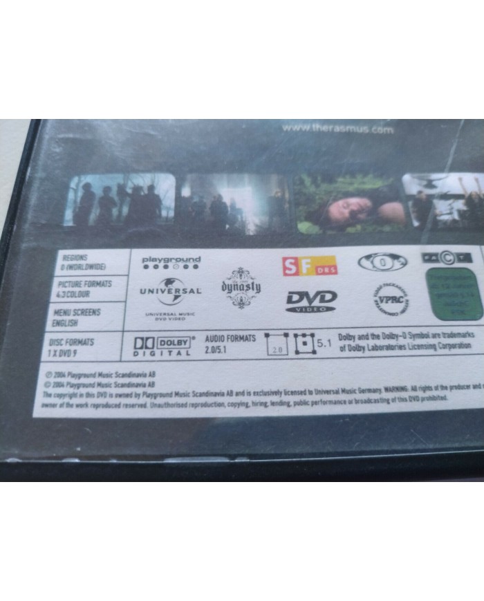 The Rasmus Live Letters Region All 2004 - DVD Solo el DVD sin portada