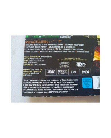 Incubus Alive At Red Rocks 2004 Sony Region 2 - CD + DVD Am