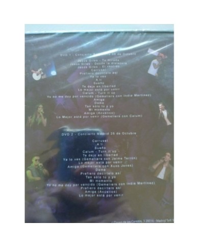 Gemeliers En Concierto Barcelona - Madrid 2015 - DVD Region All - 3T