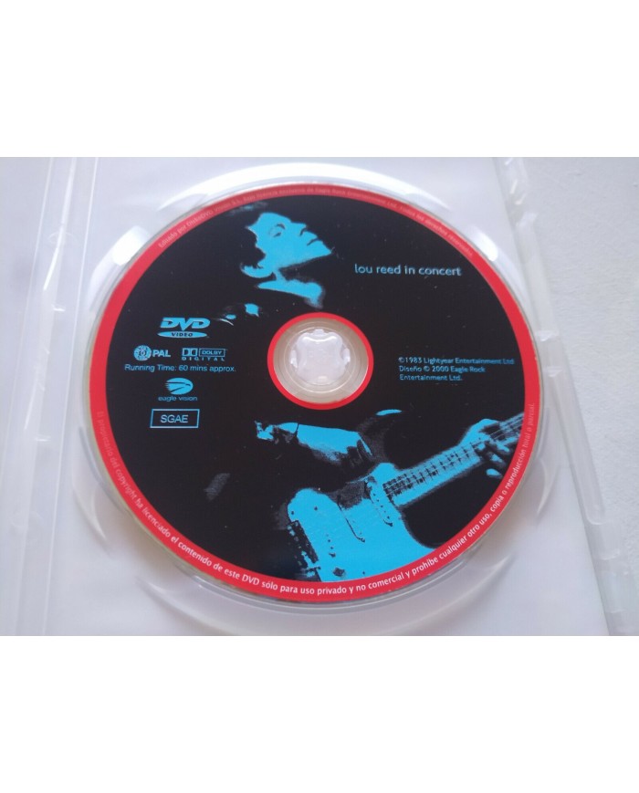 LOU REED IN CONCERT A NIGHT WITH DVD REGION 0 ALL Edicion Marca 2004