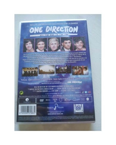 ONE DIRECTION All The Way To The Top DVD Espa?ol Ingles 2012 Region 2 - Am