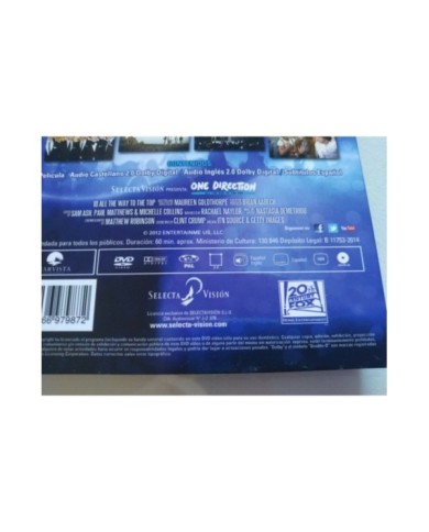 ONE DIRECTION All The Way To The Top 2012 DVD Portada HOLOGRAFICA COVER - Am