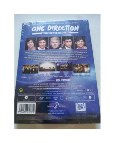 ONE DIRECTION All The Way To The Top 2012 DVD Portada HOLOGRAFICA Nuevo Am